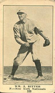 1917 Collins-McCarthy (E135) #138 Hank Ritter Front
