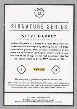2015 Donruss - Signature Series #88 Steve Garvey Back