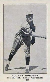 1917 Weil Baking Co. (D328) #80 Rogers Hornsby Front