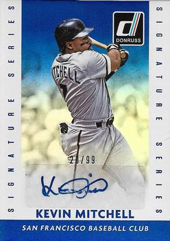 2015 Donruss - Signature Series Blue #89 Kevin Mitchell Front