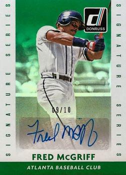 2015 Donruss - Signature Series Green #87 Fred McGriff Front