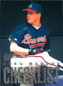 1997 Ultra - Checklists (Series One) #4 Greg Maddux Front