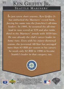 1996 Upper Deck - Predictors Exchange: Retail #R15 Ken Griffey Jr. Back