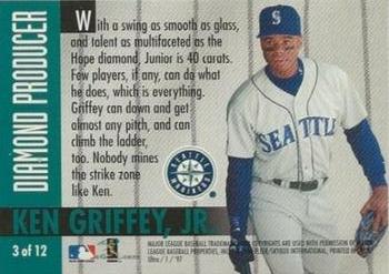 1997 Ultra - Diamond Producer #3 Ken Griffey, Jr. Back