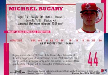 2009 Grandstand Lowell Spinners #NNO Michael Bugary Back