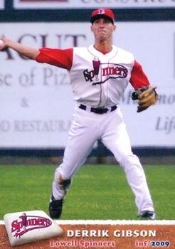 2009 Grandstand Lowell Spinners #NNO Derrik Gibson Front
