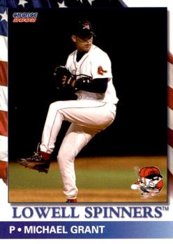 2002 Choice Lowell Spinners #05 Michael Grant Front
