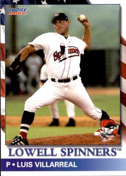 2002 Choice Lowell Spinners #14 Luis Villarreal Front