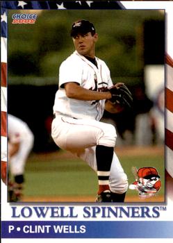 2002 Choice Lowell Spinners #15 Clint Wells Front