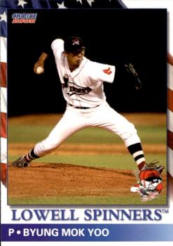 2002 Choice Lowell Spinners #16 Byung Mok Yoo Front