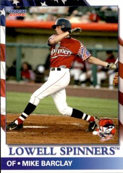 2002 Choice Lowell Spinners #19 Mike Barclay Front