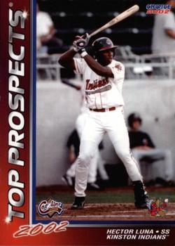 2002 Choice Carolina League Top Prospects #06 Hector Luna Front
