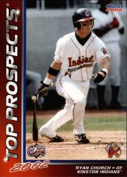2002 Choice Carolina League Top Prospects #09 Ryan Church Front