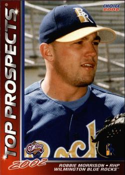 2002 Choice Carolina League Top Prospects #25 Robbie Morrison Front