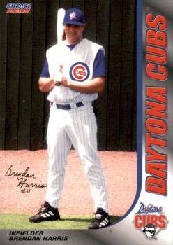 2002 Choice Daytona Cubs #12 Brendan Harris Front
