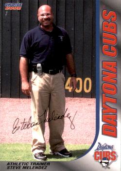 2002 Choice Daytona Cubs #30 Steve Melendez Front