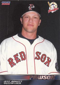 2002 Choice Pawtucket Red Sox #02 Jeff Abbott Front