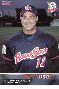 2002 Choice Pawtucket Red Sox #09 Edgard Clemente Front