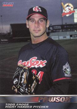 2002 Choice Pawtucket Red Sox #12 Todd Erdos Front