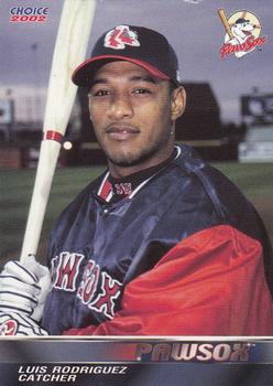 2002 Choice Pawtucket Red Sox #21 Luis Rodriguez Front