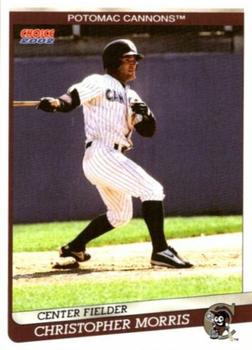 2002 Choice Potomac Cannons #10 Christopher Morris Front