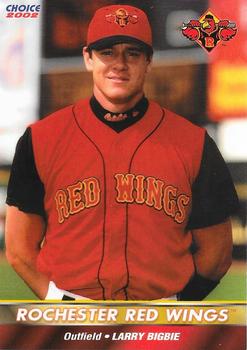 2002 Choice Rochester Red Wings #1 Larry Bigbie Front