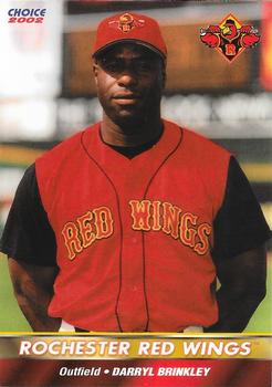 2002 Choice Rochester Red Wings #3 Darryl Brinkley Front