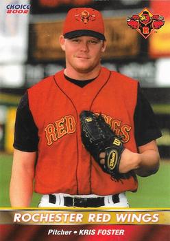 2002 Choice Rochester Red Wings #9 Kris Foster Front