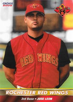 2002 Choice Rochester Red Wings #13 Jose Leon Front