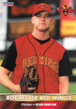 2002 Choice Rochester Red Wings #21 Sean Runyan Front