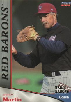 2002 Choice Scranton/Wilkes-Barre Red Barons #27 Jerry Martin Front