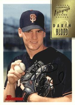1997 Bowman - Certified Autographs Black Ink #CA6 Darin Blood Front