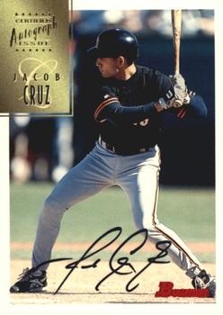 1997 Bowman - Certified Autographs Black Ink #CA17 Jacob Cruz Front