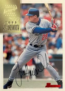 1997 Bowman - Certified Autographs Black Ink #CA39 Todd Hollandsworth Front