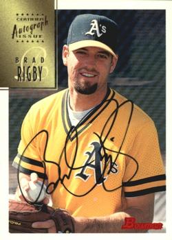 1997 Bowman - Certified Autographs Black Ink #CA66 Brad Rigby Front