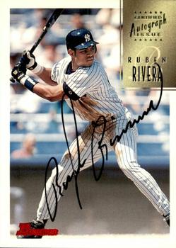 1997 Bowman - Certified Autographs Black Ink #CA68 Ruben Rivera Front