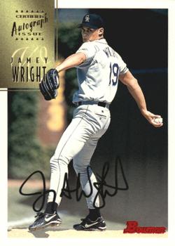 1997 Bowman - Certified Autographs Black Ink #CA87 Jamey Wright Front