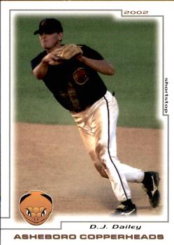 2002 Grandstand Asheboro Copperheads #NNO D.J. Dailey Front