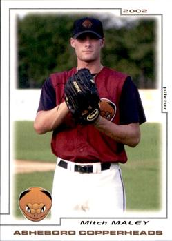2002 Grandstand Asheboro Copperheads #NNO Mitch Maley Front