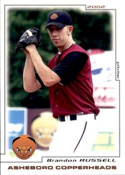 2002 Grandstand Asheboro Copperheads #NNO Brandon Russell Front