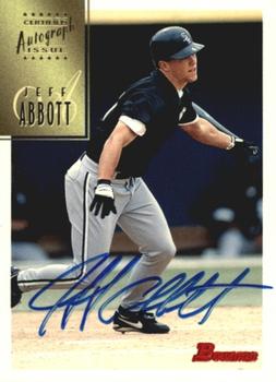 1997 Bowman - Certified Autographs Blue Ink #CA1 Jeff Abbott Front