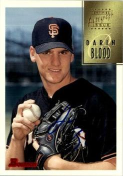 1997 Bowman - Certified Autographs Blue Ink #CA6 Darin Blood Front
