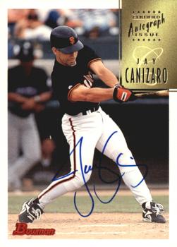 1997 Bowman - Certified Autographs Blue Ink #CA12 Jay Canizaro Front