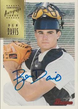 1997 Bowman - Certified Autographs Blue Ink #CA20 Ben Davis Front
