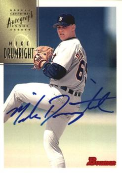 1997 Bowman - Certified Autographs Blue Ink #CA21 Mike Drumright Front