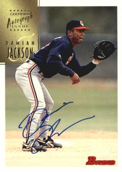 1997 Bowman - Certified Autographs Blue Ink #CA40 Damian Jackson Front