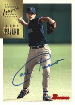 1997 Bowman - Certified Autographs Blue Ink #CA60 Carl Pavano Front