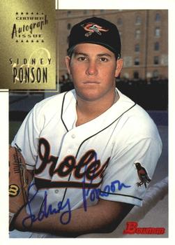 1997 Bowman - Certified Autographs Blue Ink #CA63 Sidney Ponson Front
