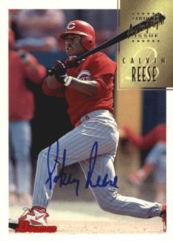 1997 Bowman - Certified Autographs Blue Ink #CA64 Calvin Reese Front
