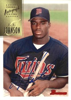 1997 Bowman - Certified Autographs Blue Ink #CA69 J.J. Johnson Front
